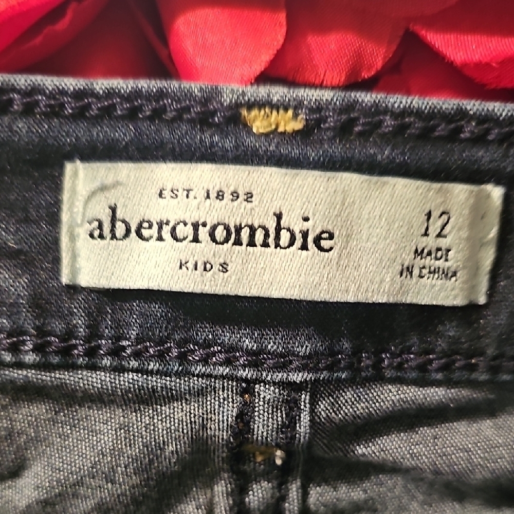 Abercrombie & Fitch Girls Blue Jeans Size 12 Like New - Picture 2 of 8